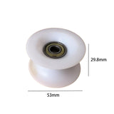Rowing hine Bearing Wheel Accessory Heavy Duty Part Sturdy Pulley Rollers for Fiess Workout Gym Exercise Strength Training