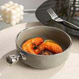 1pc, French Onion Soup Bowl With Handle, 300ml/10oz Ceramic Soup Bowl, Salad Bowl