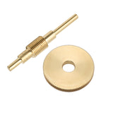 059 Worm Gear 120 Teeth 0.4MM 120T 12MM Hole Diameter Gear 1:120 Brass Decelerating Turbine Worm Gear 75MM Worm
