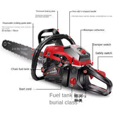 80CC Professional Tree High Power Petrol Saw Handheld Chainsaw Cutting Wood hine Gardening Tool 20 Inches