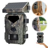 20MP/1080P Solar Trail Camera - Waterproof Wildlife Monitoring & Animal Tracking for Outdoor Security