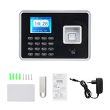 Time Clock Attendance hine for Employees Biometric In and Out Punching ID Card Recognition 5 Languages System