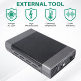 5.25 Inch USB 2.0 SATA External Optical Drive Case Enclosure Box Adapter for Windows XP and PC - EU Plug