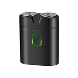 Kemei KM-w301 Mini Portable Full Body Washable Rotary Dual Head LCD Display USB Rechargeable Shaver