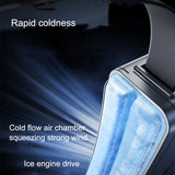 Portable Personal 5000mAh Wearable Body Belt Adjustable Electric Powerful Fan for Outdoor Hiking Tent