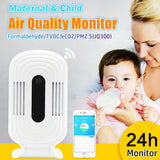 JQ-200 JQ-300 Intelligent Wireless Home Air Quality Monitor CO2 TVOC Formaldehyde PM2.5(JQ-300) Temperature Humidity Detector