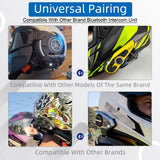 WAYXIN 6 Riders Helmet Headset Motorcycle Bluetooth Intercom Wireless Communication GPS Interphone Waterproof 1200M BT 5.0 R6S