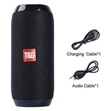 Waterproof Outdoor Boombox with Portable Bluetooth Speaker, Wireless Bass Subwoofer, AUX TF USB Stereo Loudspeaker Music Box