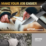 Blade Pocket Sharpen Tool Sharpener for Pruners Garden Shears Scissors
