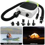 Board Air Pump with 6 Nozzles, Dual Stage Inflation and Auto-Off for Inflatable Paddle Boards, Boats and Mattresses