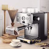 15 Bar Italian hine Stainless Steel Steam Semi-automatic Milk Bubble Espresso Coffee Maker Commercial CRM3605