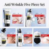 5pcs Snail Collagen Skin Care Set Facial Cleanser Remove Dark Circles Eye Cream Essence Face Serum Moisturizing Skincare Kit