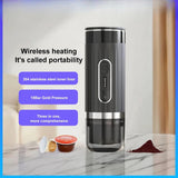 Portable Italian Espresso 3-in-1 Capsule Powder Electric Outdoor Car Mounted Wireless Heating Coffee hine Fast Charge