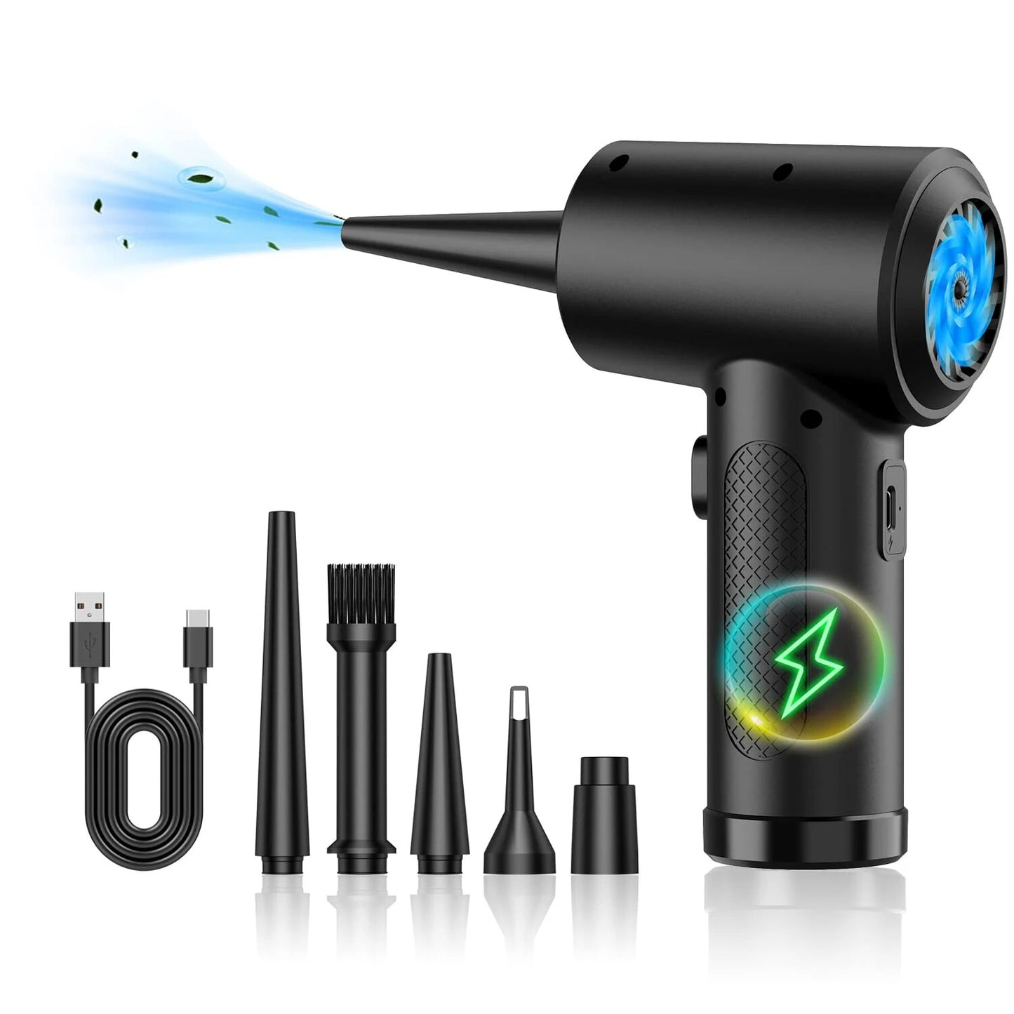 Duster Electric Rechargeable Cordless Blower Compressed Air For Cleaning Computer Keyboard Camera Car Home