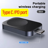 VIKEFON Portable Wireless Apple Watch Magnetic USB Charger For IWatch Series 9 8 7 SE 6 5 4 Fast Charging Station
