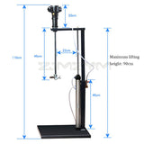 20L Pneumatic Paint Mixer Automatic Lifting Air Agitator Blender Stirrer Ink Glue Mi hine 5 Gallons