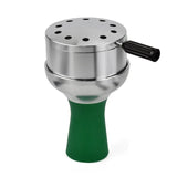CRUSHER 2 in1 Arabian Hookah Bowl Charcoal Holder Kit Aluminium Alloy Heat Management System Head Tobacco Heater Tools
