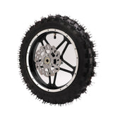 Front Wheel Tyre Long Service Life 2.5‑10 Front Wheel Assembly Durable Rubber Metal Wear Resistant High Friction for