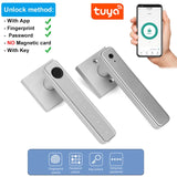 Electronic door biometric fingerprint unlock WiFi Tuya/TTlock application controls smart password lock keyless entry
