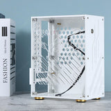 Acrylic Frame 4.3L FLEX 1U Power Display Host Kit HTPC Bracket Computer Chassis External Case for ITX PC