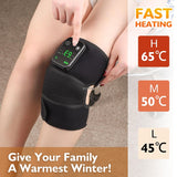 Eletric Temperature Massager Leg Joint Heating Vibration Massage Elbow Shoulder Support Arthritis Relief Thermal Knee Pad