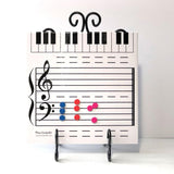 Portable Music Board Paper Multifunctional Eent Reusable Educational Grand Staff Magnetic Toy