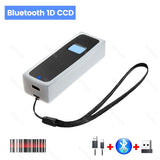 Mini Portable 1D 2D Bluetooth Barcode Scanner QR Code Screen Image Reader PDF417 Data Matrix USB Wired Scanning 2.4G
