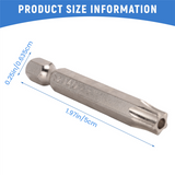 7Pcs Set Bit Screwdriver Drill Bits Screw Driver Magnetic 1/4Inch Hex Shank Hand Tools Five-Pointed Star Bore Hole
