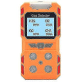 Portable 4 Gas Detector Sound Light Vibration Rechargeable Lcd Screen