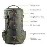 Multi-functional Large Capacity Backpack Outdoor Travel Camping Fishing Rod Reel Tackle Shoulder Lage Bag