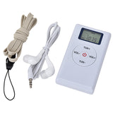 Mini FM Radio Portable 60-108MHZ DSP Radio Receiver with Stereo Earphone Headset Rechargeable Battery receiver