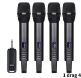 Recharging Echo Treble Bass 2.4G Wireless Microphone for Home Cinemas Karaoke Church Speech Handheld Mic Professional