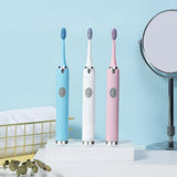 Portable Electric Smart Sonic Adult Soft Hair Toothbrush Cleaner Whitening Teeth Battery Rechargeable Home Waterproof