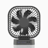 Mini USB Rechargeable Portable Silent Desktop Fan, 5000mAh, Timing Magnetic Suction, Air Cooler, Office and Outdoor