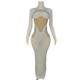 2024 Elegant Luxury Fashion Women's Autumn New Host Stage Performance Long Company Party Dress