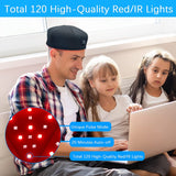 Red Light Therapy Cap Laser 660nm 830nm Red Near Infrared Hair Regrowth Hat Hair Loss Treatment Thermal Helmet Scalp Massager