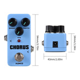 KOKKO FVB2 VIBRATO/FCH2 CHORUS Pedal Portable Effector Vibrato Mini Single Electric Guitar Effect