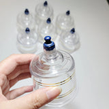 Cups Lose Weight Healthcare 4 Round Thickened Plastic Cup Therapy Vacuum Suction Cupping with Pump