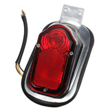 Top-2X Universal Motorcycle Light Bulb Mount Plate Turn Signal Rear Tail Brake Stop Lamp For Choppers Cruisers Classic
