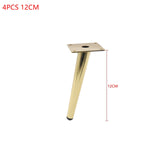 4PCS Furniture Table Legs 12/15/20/25/30CM Metal Tapered Sofa Cupboard Cabinet Chair Sloping Feet Use To Table Chair Furniture
