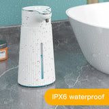 White 400ml High-Quality Automatic Foam Soap Dispenser for Bathroom with USB Charging