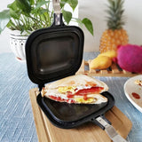 1 PCS Omelet Pans No-Fume Pan Double-Sided Non-Stick Frying Pan Frying Pan For Sandwich Toast Bread
