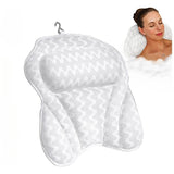 Bathroom Fashion Breathable 3D Mesh Fabric PVC Sucker Spa Bath other Function Bathtub Pillows for Tub with Hook