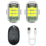 Waterproof 2.4g Remote Control Warning Lights 30 Modes Strobe Lamp Wireless Universal for Aircraft Drones