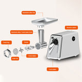 Electric Meat Grinder and Sausage Stuffer - Heavy Duty for Home Kitchen & Commercial Use