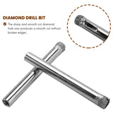 50Pcs Coated Drill Bit Set 6mm Diamond Tipped Hole Saw for Tile, Glass, Ceramics, Porcelain, Marble