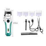 Kemei Km-2621 Fast charging large capacity adjustable blade head oil head carving electric hair clipper