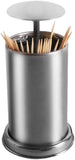 Stainless Steel Automatic Toothpick Holder Circular Support Box Divider Thruster Case Suitable For Family Hotels And Restaurants