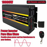 12000W DC 12V TO AC 220V Pure Sine Wave Inverter LED Display Car Inverters Converter Voltage Transformer With Remote Controller