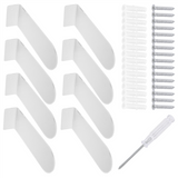 Shoe Display Wall Mount Set of 8,Clear Acrylic Floating Shees for Showcase Sneaker Collection